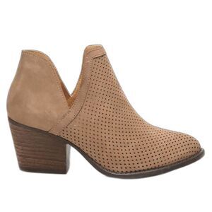 ☀️SALE☀️ Steve Madden Amerisa Taupe Perforated Suede Ankle Bootie Size: 7